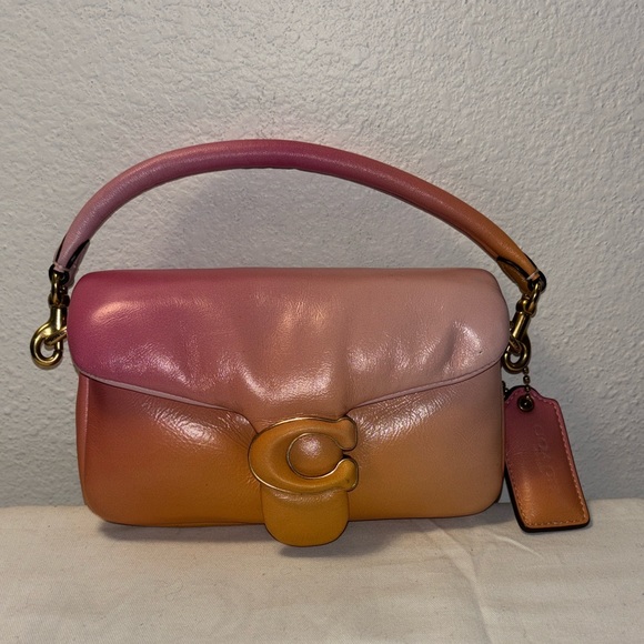 Authentic COACH Pillow Tabby 18 Ombre Leather Shoulder Bag - Picture 2 of 9